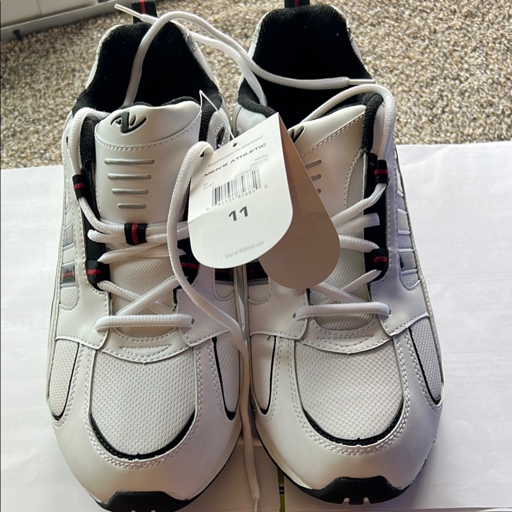 Athletic Works White and Black Men's Athletic Shoes